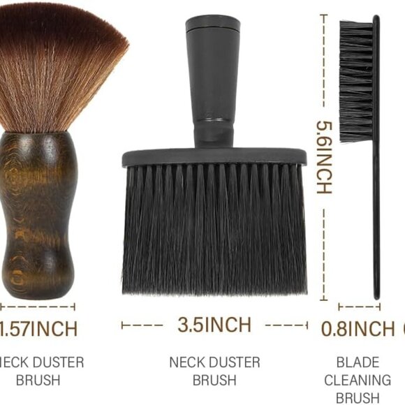 Hair Cutting Comb Set Carbon Fiber Barber Kit with Cape and Brushes - Picture 3 of 9